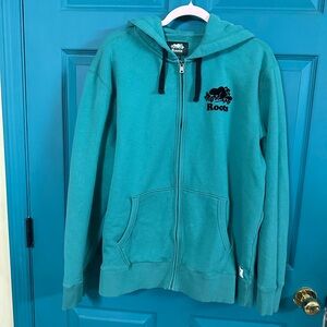 Roots Women’s Teal Hoodie Jacket